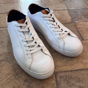 BYLT Basics Everyday Shoes in White leather with brown accents Size Mens 13